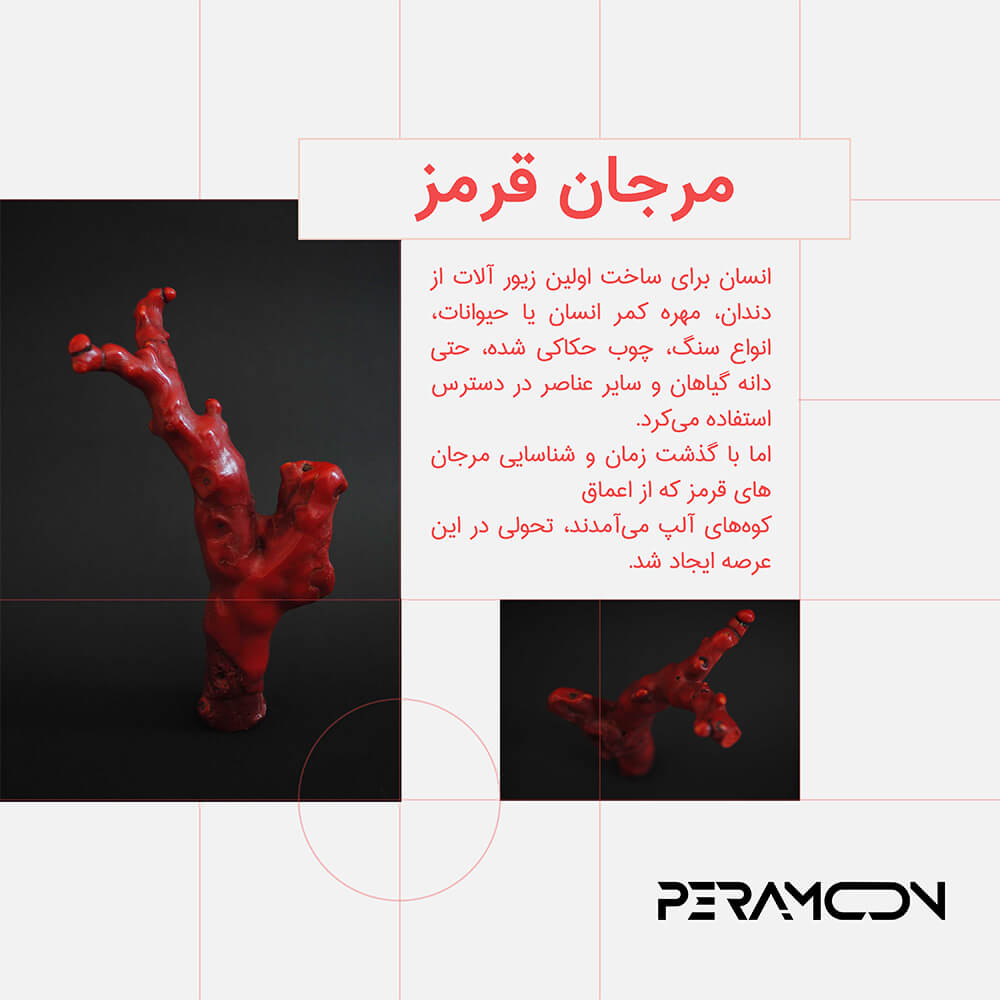 مرجان قرمز مانند شاخههای نازک درخت است اما به رنگ قرمز
