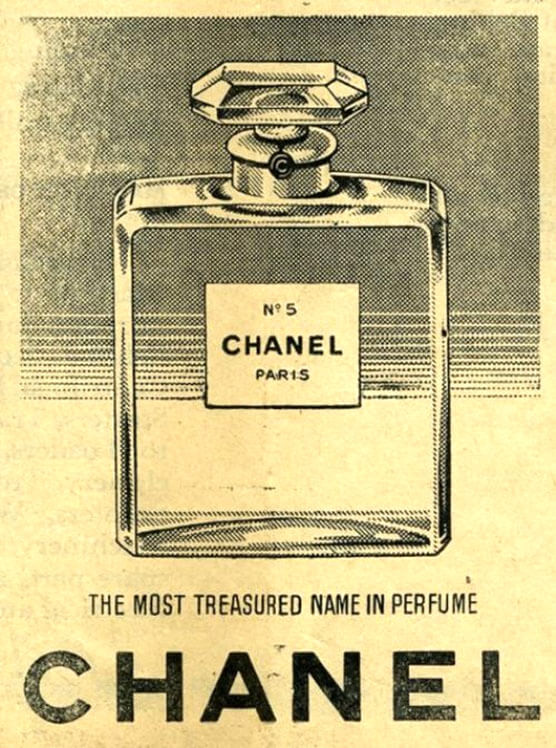 تبلیغات عطر شماره 5 شانل در سال 1920